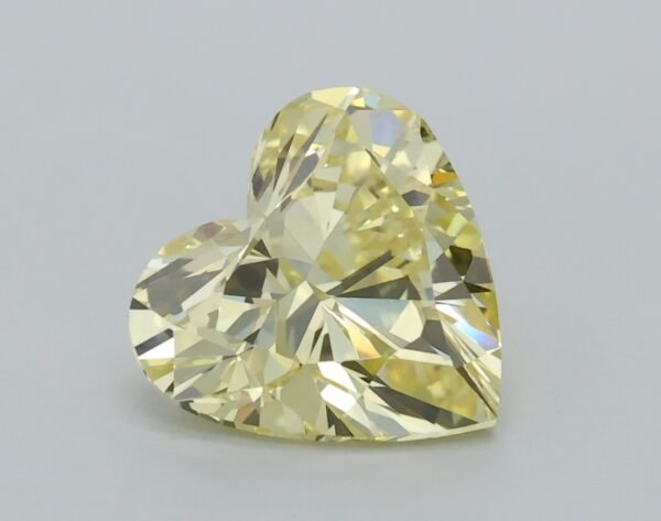 0.96 carat, Colour - Y5  Fancy Intense Yellow, Clarity - VS2, Shape - Heart,  BDM