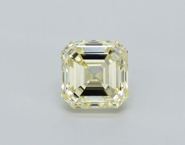 0.51 carat, Colour - Y2  Fancy Light Yellow, Clarity - VS1, Shape - Square Emerald,  BDM