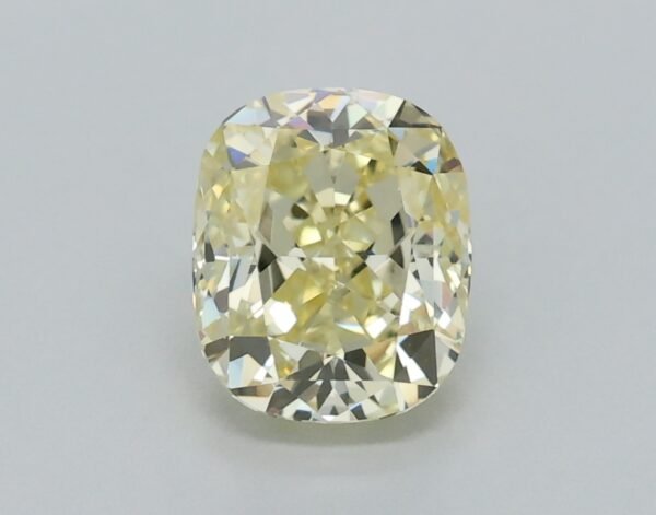 0.51 carat, Colour - Y3  Fancy Yellow, Clarity - VVS1, Shape - Modified Cushion,  BDM