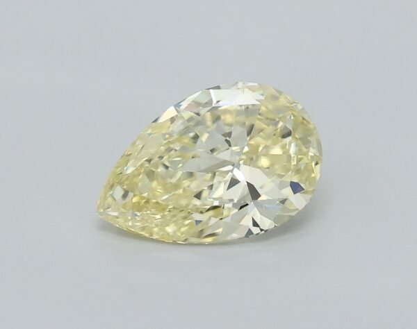 0.49 carat, Colour - Y3  Fancy Yellow, Clarity - VS2, Shape - Pear,  BDM