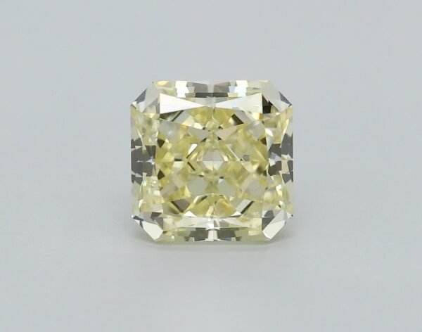 0.63 carat, Colour - Y3  Fancy Yellow, Clarity - VVS2, Shape - Square Radiant,  BDM