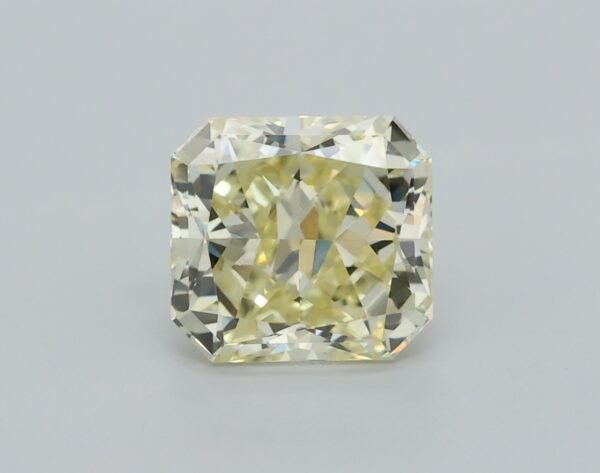 0.62 carat, Colour - Y3  Fancy Yellow, Clarity - VVS2, Shape - Rectangular Radiant,  BDM