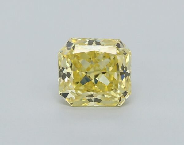 0.52 carat, Colour - Y6  Fancy Intense Yellow, Clarity - VVS1, Shape - Rectangular Radiant,  BDM