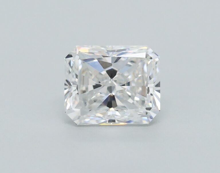 0.62 carat, Colour – E, Clarity – VVS1, Shape – Rectangular Radiant,  BDM