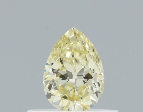 0.41 carat, Colour - Y3  Fancy Yellow, Clarity - VVS1, Shape - Modified Pear,  BDM