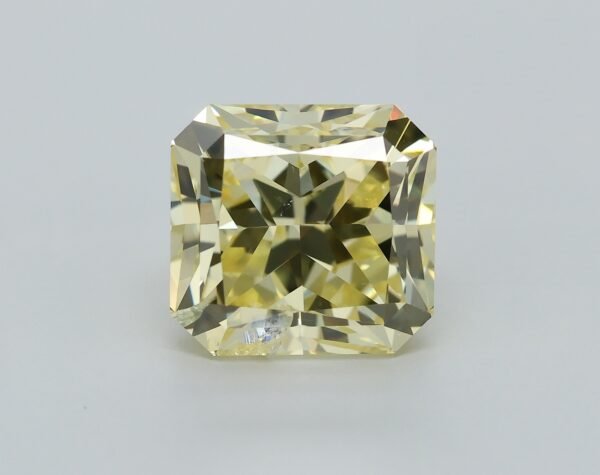 2.37 carat, Colour - Y5  Fancy Intense Yellow, Clarity - P1, Shape - Rectangular Radiant,  BDM