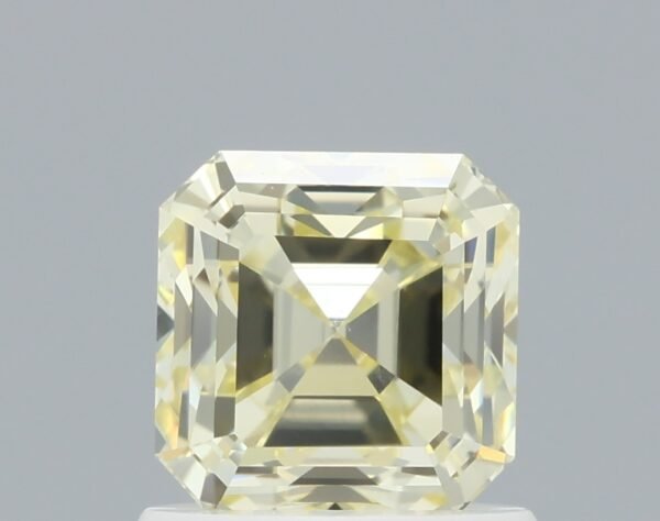 1.13 carat, Colour - Y2  Fancy Light Yellow, Clarity - VS2, Shape - Square Emerald,  BDM