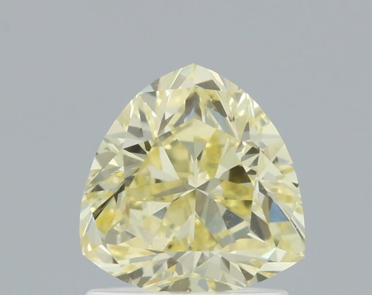 1.20 carat, Colour – Y3  Fancy Yellow, Clarity – SI1, Shape – Trilliant,  BDM