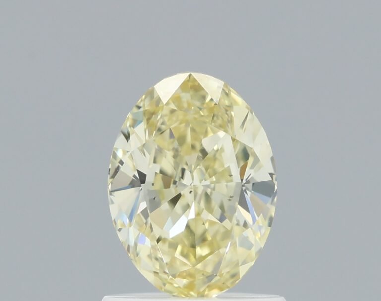 1.07 carat, Colour – Y4  Fancy Yellow, Clarity – SI1, Shape – Modified Oval,  BDM