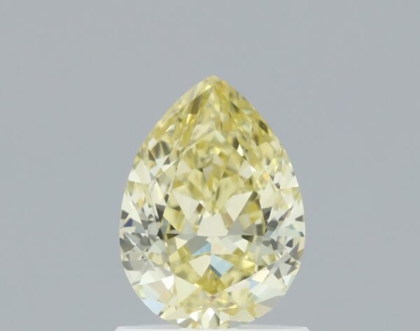 0.90 carat, Colour - Y4  Fancy Yellow, Clarity - VS1, Shape - Modified Pear,  BDM
