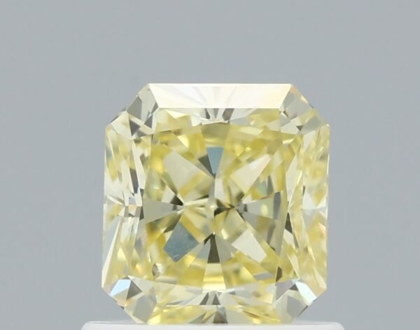 0.78 carat, Colour - Y4  Fancy Yellow, Clarity - VVS2, Shape - Radiant,  BDM