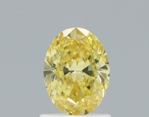 1.09 carat, Colour - Y7  Fancy Vivid Yellow, Clarity - VS1, Shape - Modified Oval,  BDM