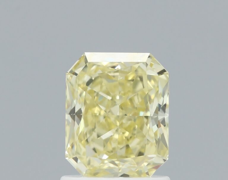1.31 carat, Colour – Y3  Fancy Yellow, Clarity – VVS1, Shape – Radiant,  BDM