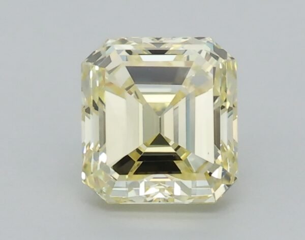 0.54 carat, Colour - Y3  Fancy Yellow, Clarity - VVS2, Shape - Rectangular Emerald,  BDM