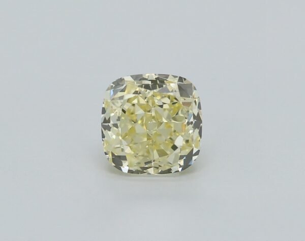 0.51 carat, Colour - Y2  Fancy Light Yellow, Clarity - VVS1, Shape - Modified Cushion,  BDM