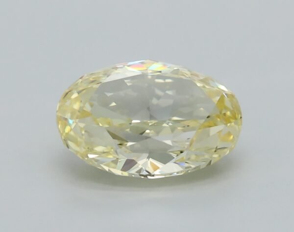 0.89 carat, Colour - Y3  Fancy Yellow, Clarity - VS1, Shape - Modified Oval,  BDM