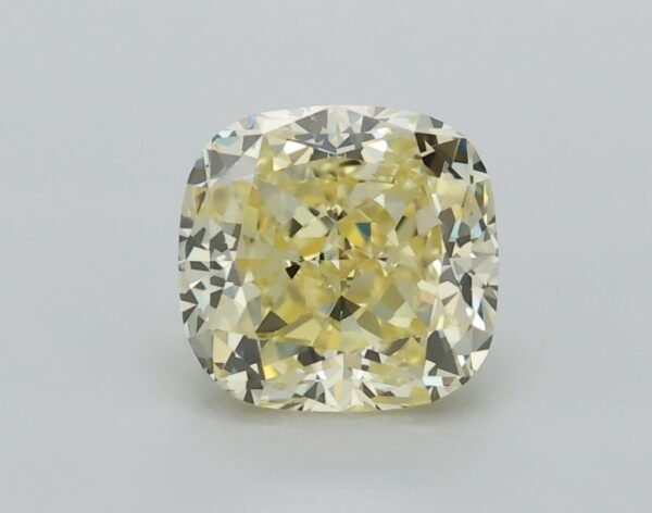 0.72 carat, Colour - Y3  Fancy Yellow, Clarity - VS1, Shape - Modified Cushion,  BDM