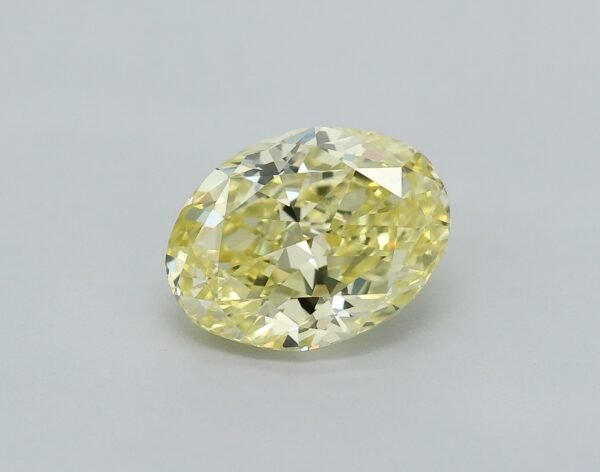 0.60 carat, Colour - Y4  Fancy Yellow, Clarity - VS1, Shape - Modified Oval,  BDM
