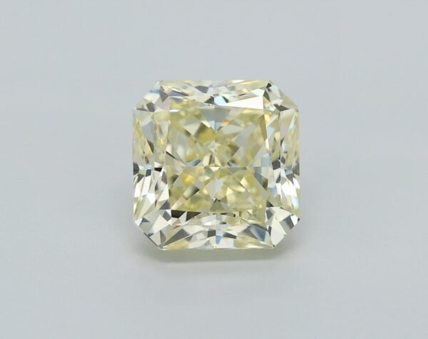 1.10 carat, Colour - Y1  Fancy Light Yellow, Clarity - VVS2, Shape - Square Radiant,  BDM