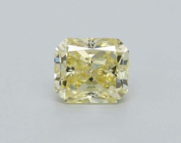 0.87 carat, Colour - Y4  Fancy Yellow, Clarity - VVS1, Shape - Rectangular Radiant,  BDM