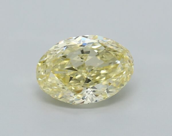 1.34 carat, Colour - Y3  Fancy Yellow, Clarity - VS2, Shape - Modified Oval,  BDM