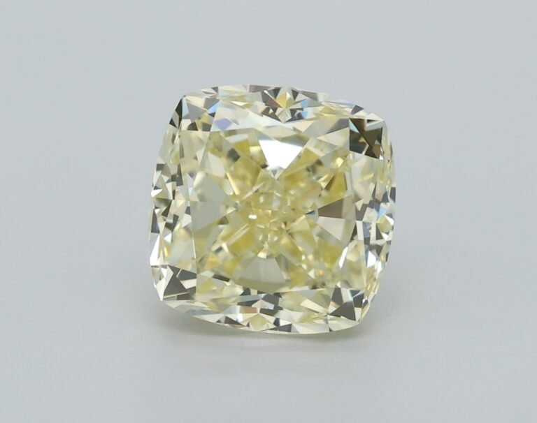 1.14 carat, Colour – Y3  Fancy Yellow, Clarity – VS1, Shape – Modified Cushion,  BDM