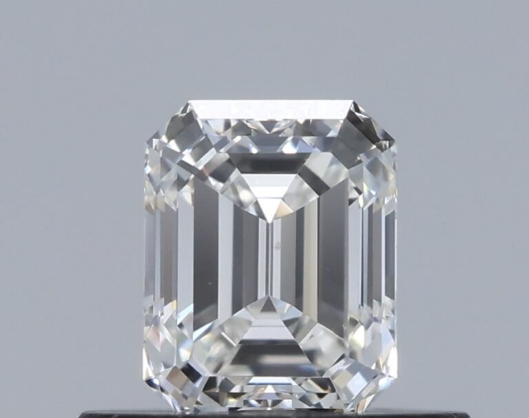 0.46 carat, Colour – H, Clarity – VS1, Shape – Emerald,  BDM