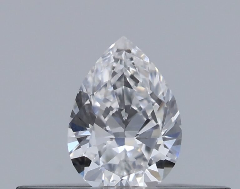 0.15 carat, Colour – F, Clarity – VVS1, Shape – Pear,  BDM